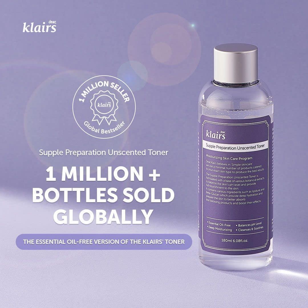 [Dear, Klairs] Supple Preparation Unscented Toner 180ml