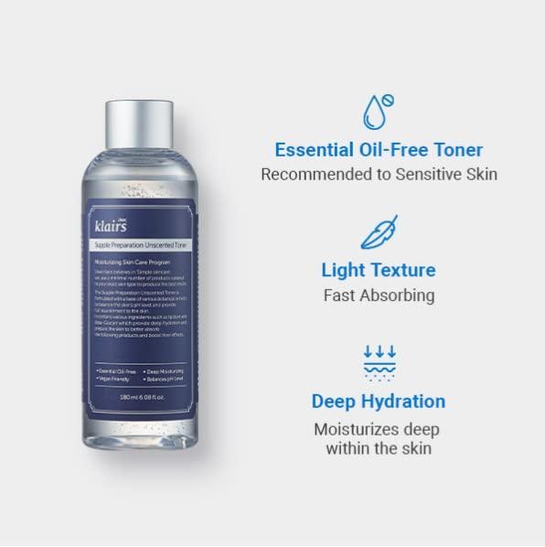 [Dear, Klairs] Supple Preparation Unscented Toner 180ml