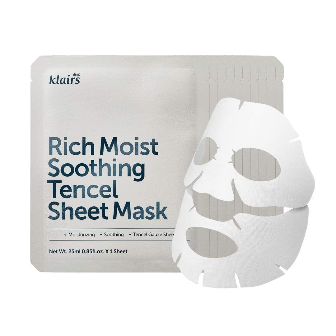 [Dear, Klairs] Rich Moist Soothing Tencel Sheet Mask 25ml x 10ea