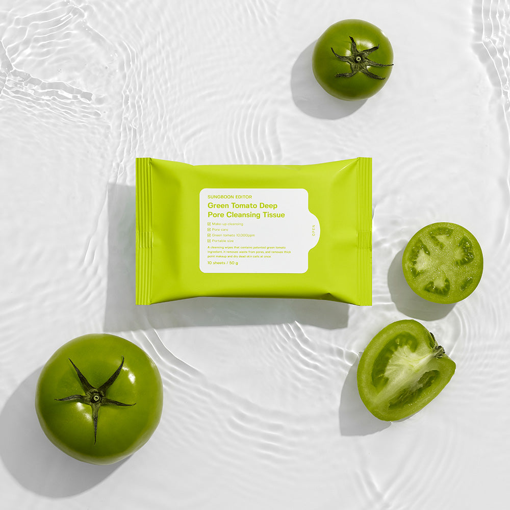 [SUNGBOON EDITOR] Green Tomato Deep Pore Cleansing Tissue 50g 10pcs