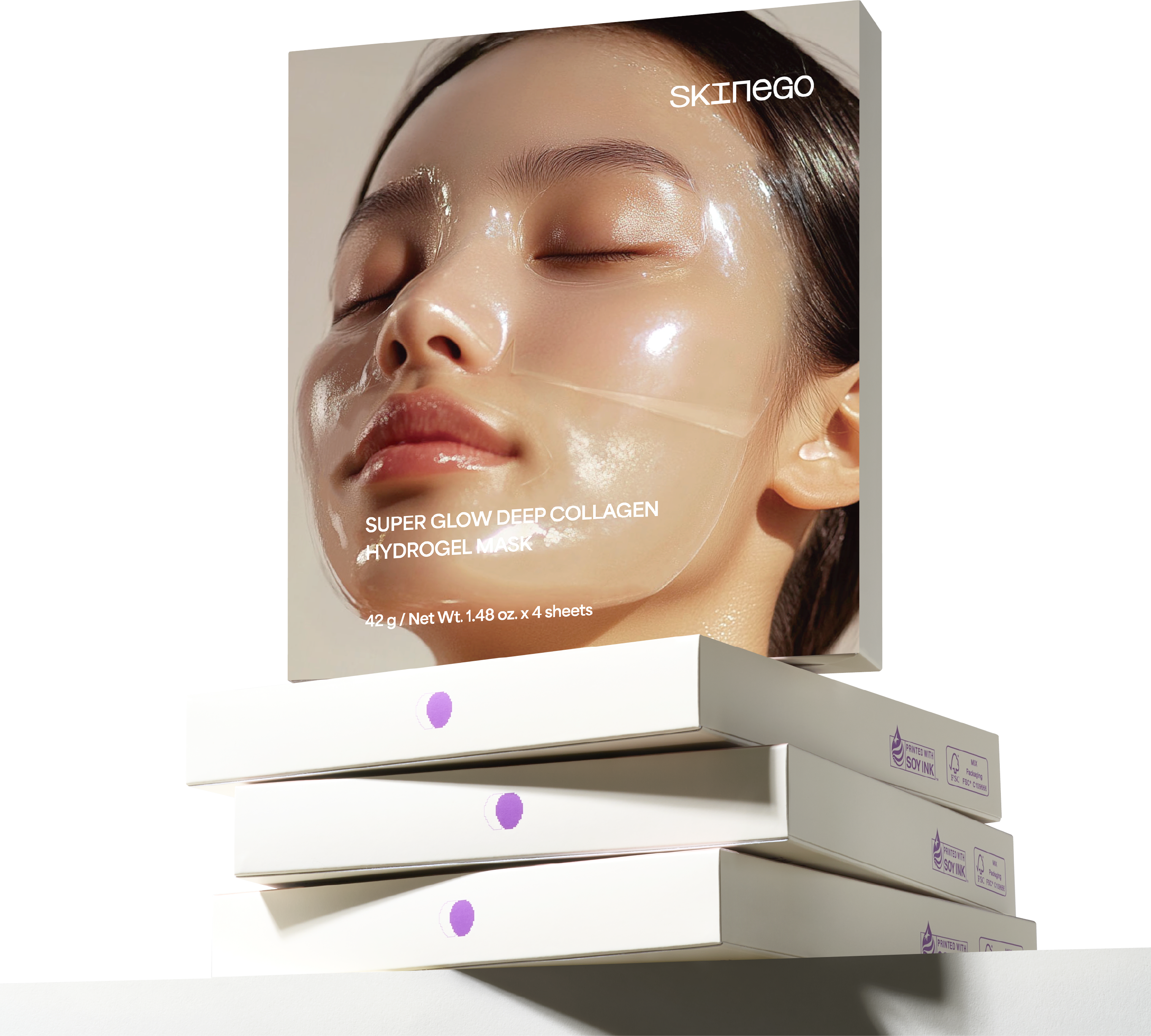 [Skinego] Super Glow Deep Collagen Hydrogel Mask - 2 Size