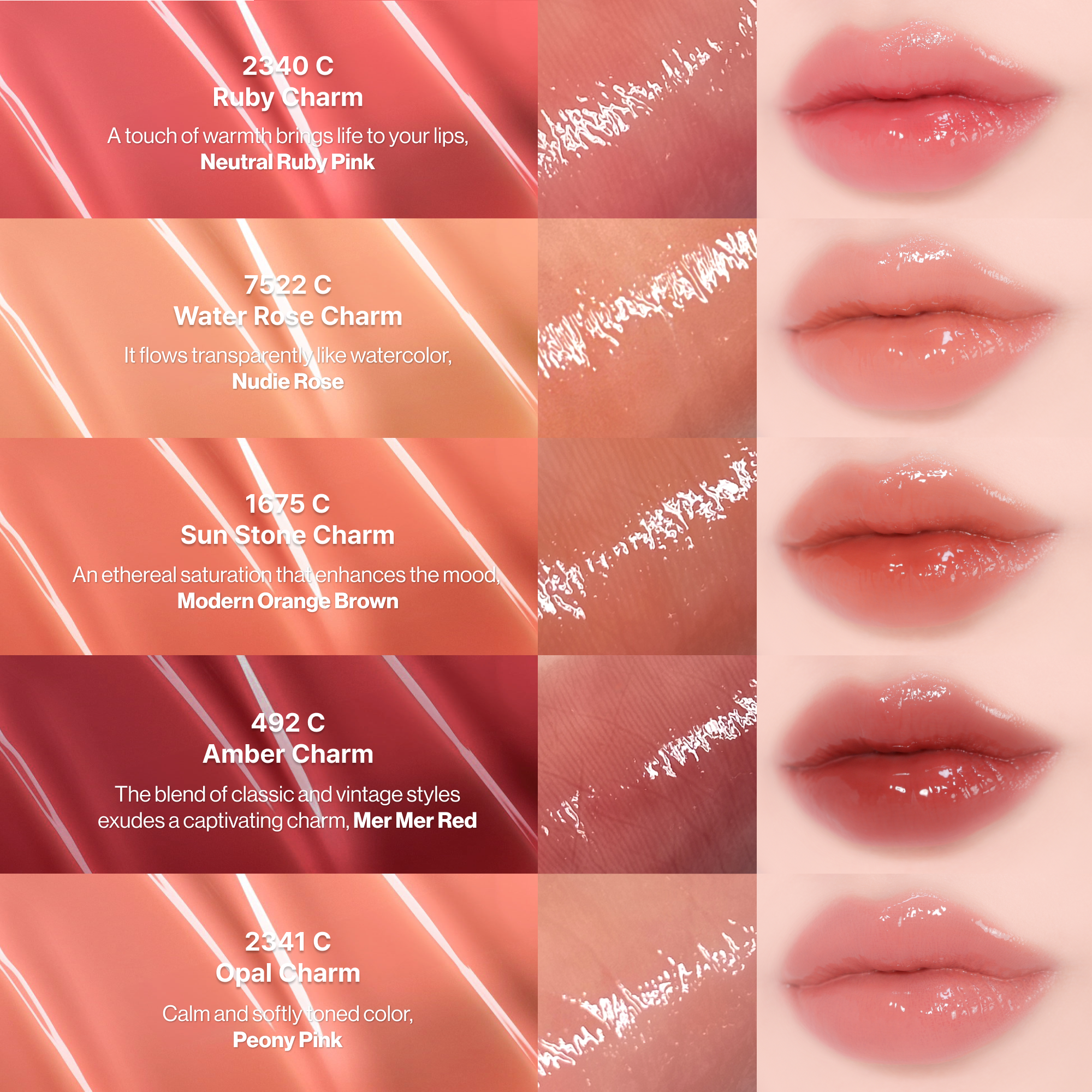 [ENTROPY] CHARM TINT Glossy Gel Line - 10 Colors