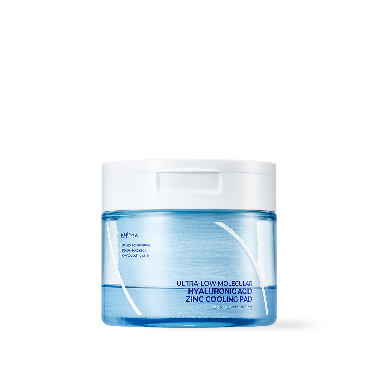 [Isntree] Ultra-Low Molecular Hyaluronic Acid Zinc Cooling Pad 150ml 60ea