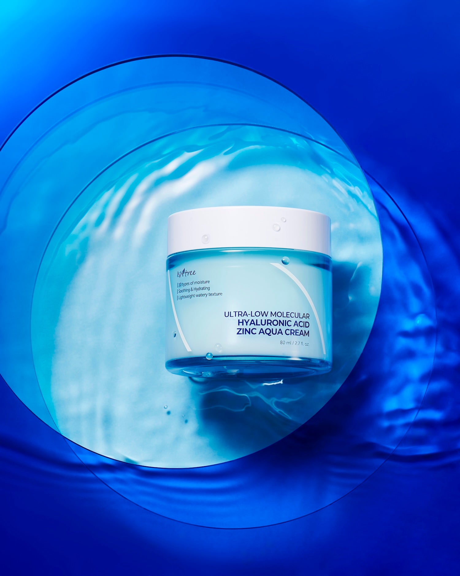 [Isntree] Ultra-Low Molecular Hyaluronic Acid Zinc Aqua Cream 80ml