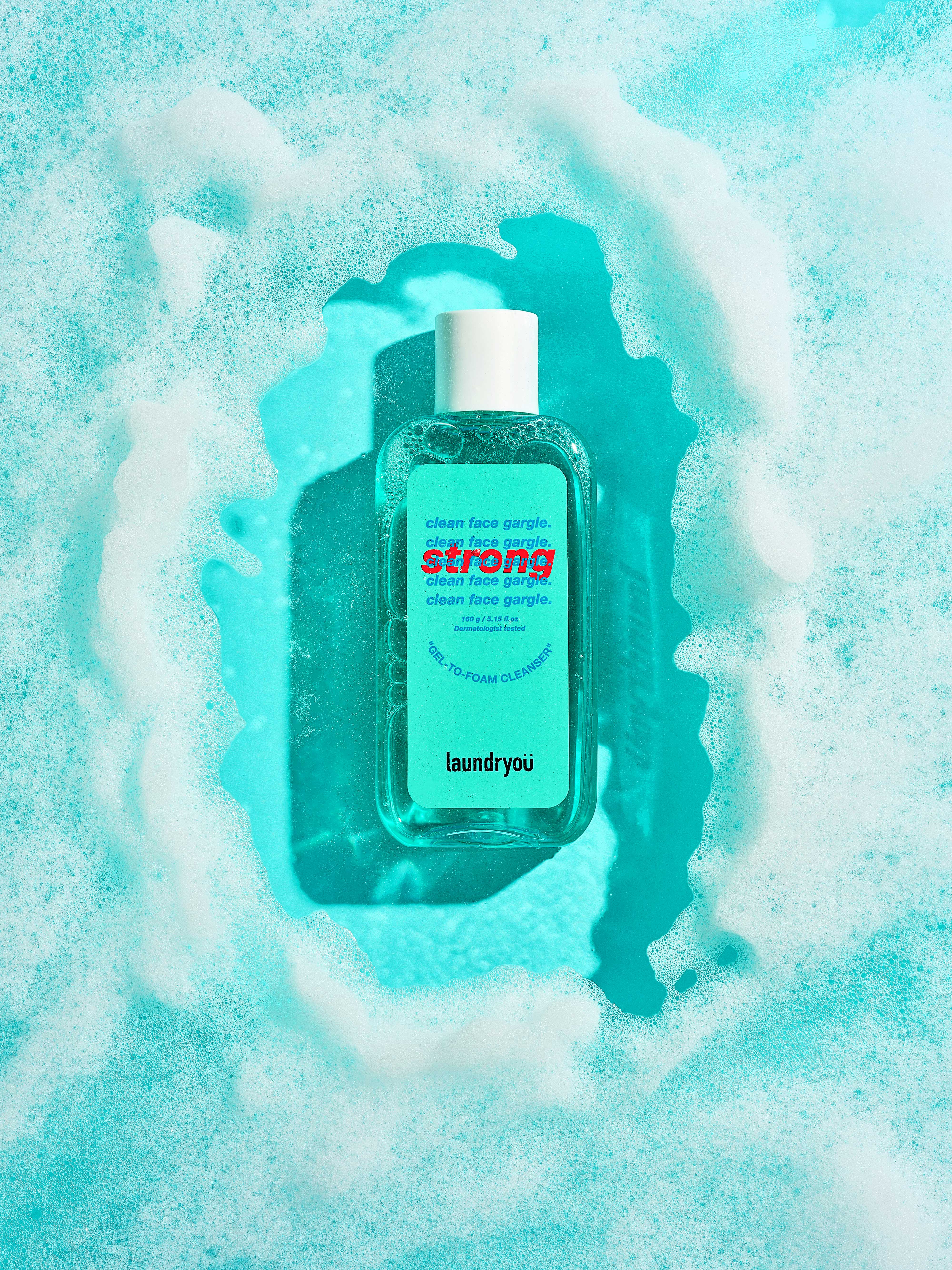 [Laundryou] Clean Face Gargle Gel-to-Foam Cleanser Strong 160g
