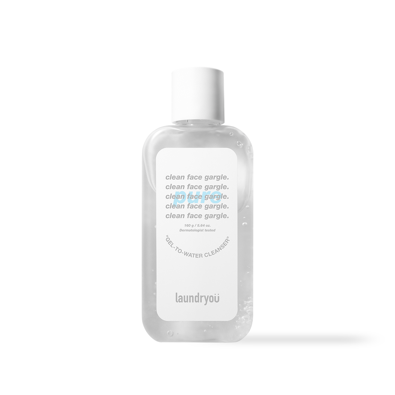 [Laundryou] Clean Face Gargle Gel-to-Foam Cleanser PURE 160g