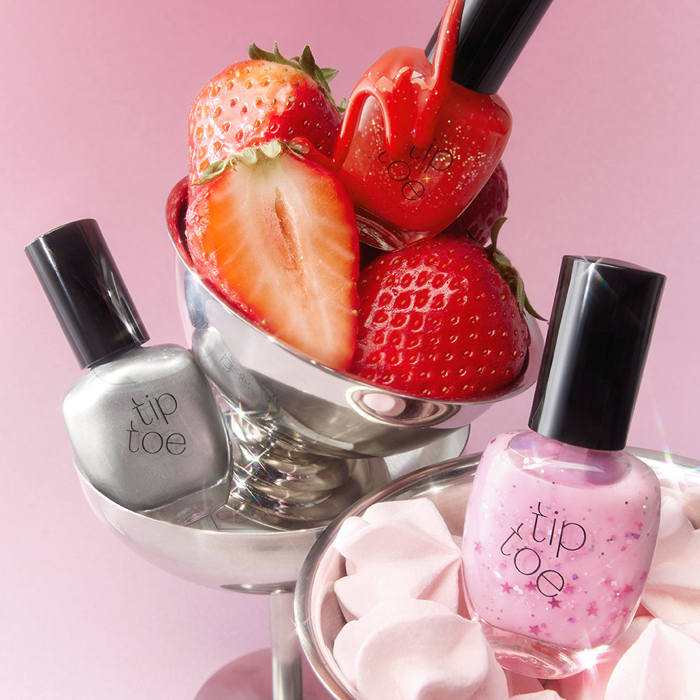 [Tiptoe] Matt Glitter Nail Polish - 3 Colors